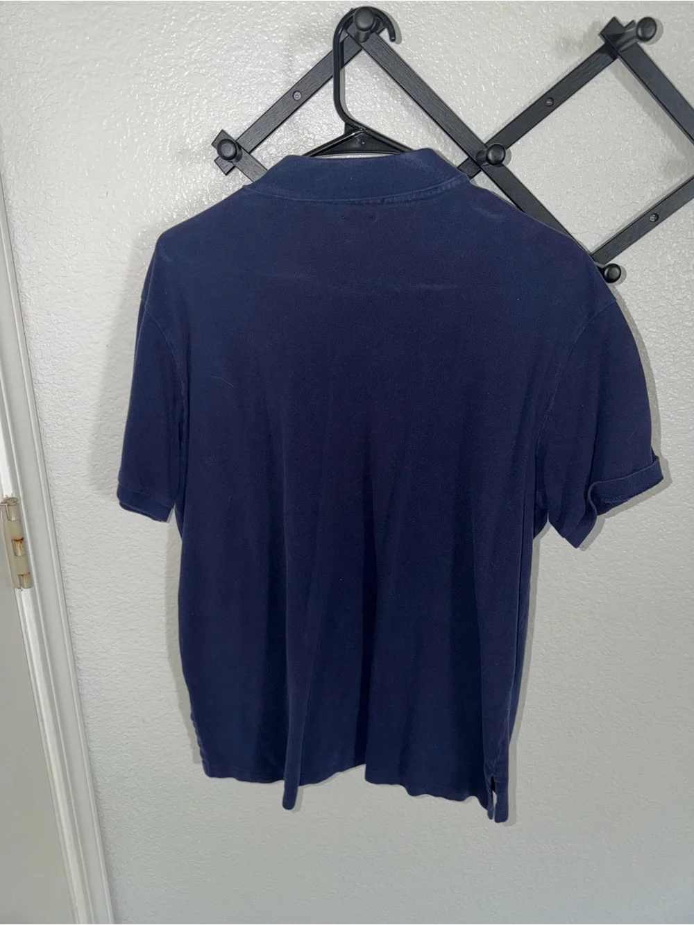 Polo Ralph Lauren Custom Fit Polo Shirt Navy Blue Red Pony Logo XL Mens
